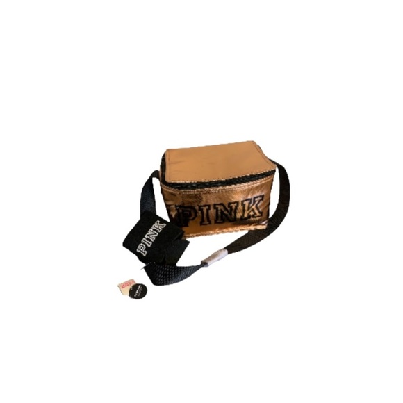 🆕 PINK Victoria’s Secret Copper Toned Cooler Bag - Picture 1 of 5